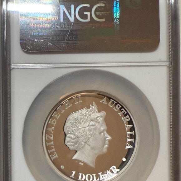 2013-P Australia Silver $1 Kangaroo High Relief NGC PF70 UCam one of first 3000 - Picture 6 of 8
